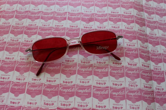 1980s RED Lens NOS Sunglasses.....retro sunglasse… - image 3