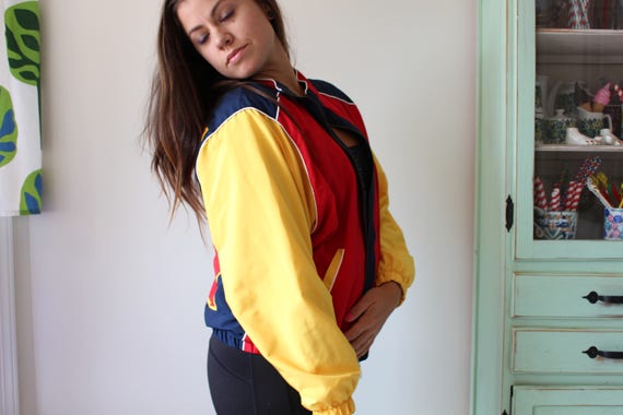 1980s TENNIS Jacket..size small medium..colorful.… - image 3