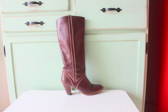 1980s Vintage Designer Heeled Boots....size 8 wome