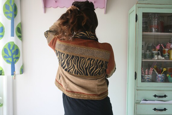 Vintage Animal Print Jacket..size small medium...… - image 4