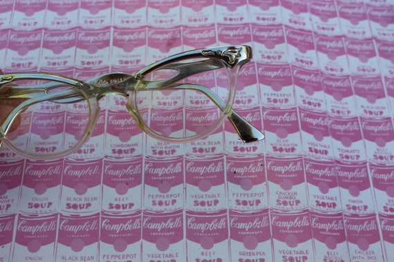 1950s 1960s Winged Cat Eye Glasses....vintage eye… - image 4
