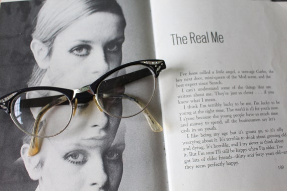 1950s 1960s Vintage CAT EYE Eye Glasses..vintage … - image 4