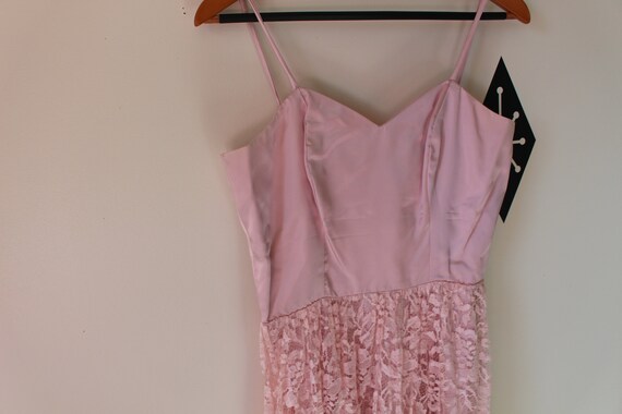 Vintage PINK LACE Ruffled Victorian Dream Dress..… - image 7