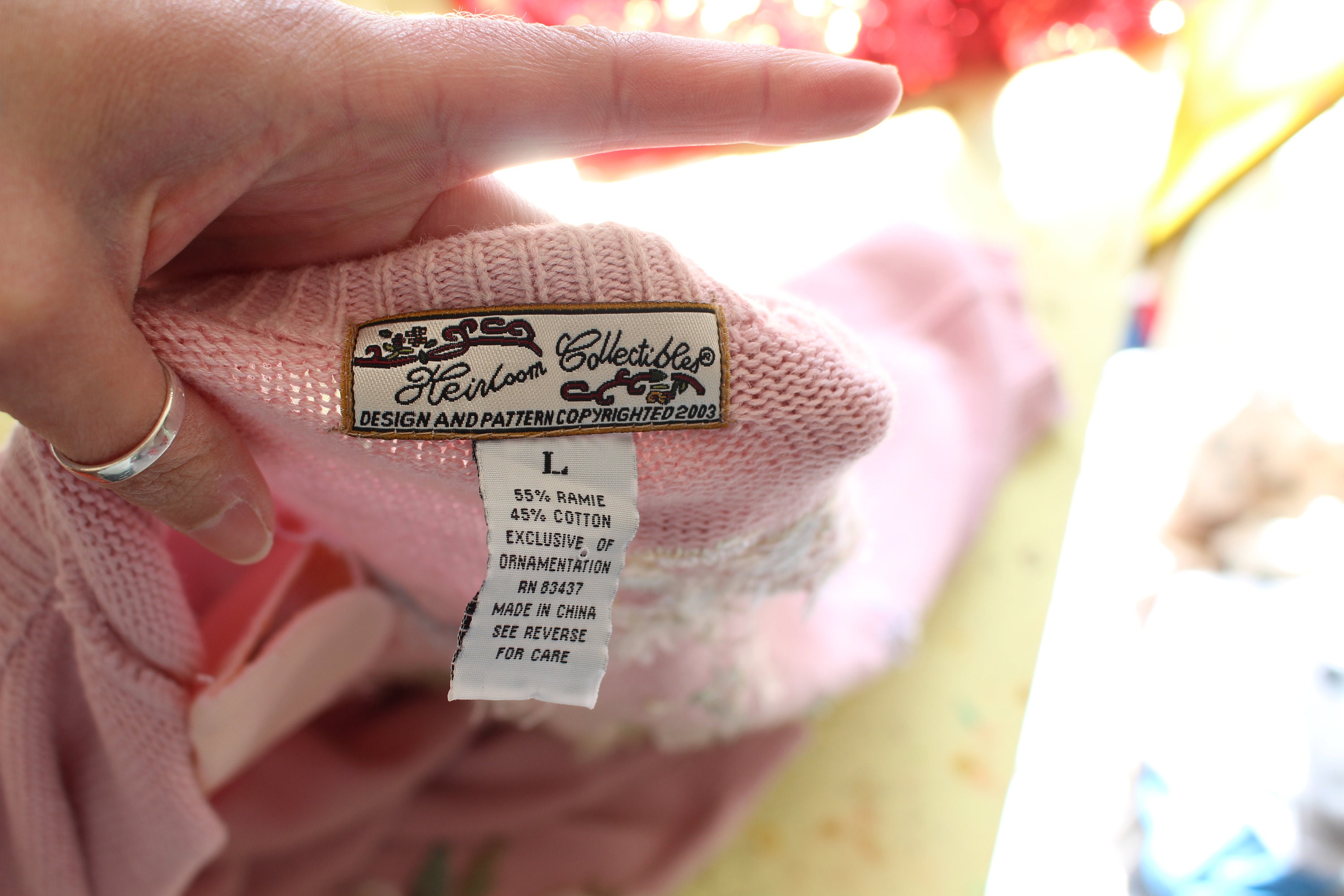 Vintage 80s Floral Knit Cardigan: Pastel Cottage Chic