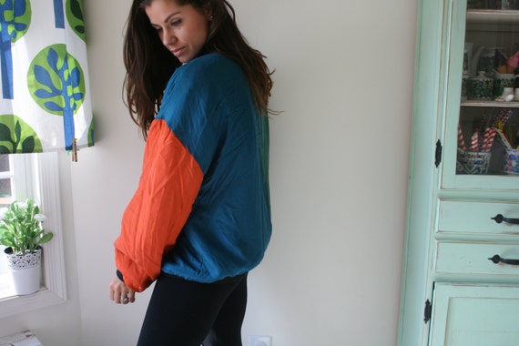 1980s RAINBOW SILK Jacket..90s. colorful. bright.… - image 3