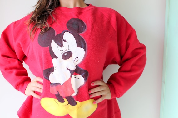 Vintage MICKEY MOUSE Sweater...walt disney. minni