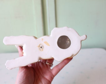 セラミック製ボクサー犬の置物：70年代～80年代のキッチュな装飾品