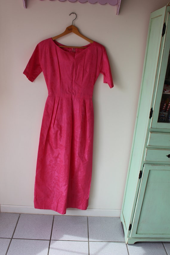 1960s Vintage HOT PINK Sexy Party Dress...size sm… - image 2