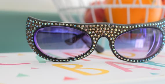 1950s 1960s Costume Cat Eye Sunglasses...vintage.