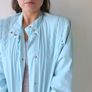 Vintage 80s Sky Blue Jacket - Unisex Medium - Retro Fun