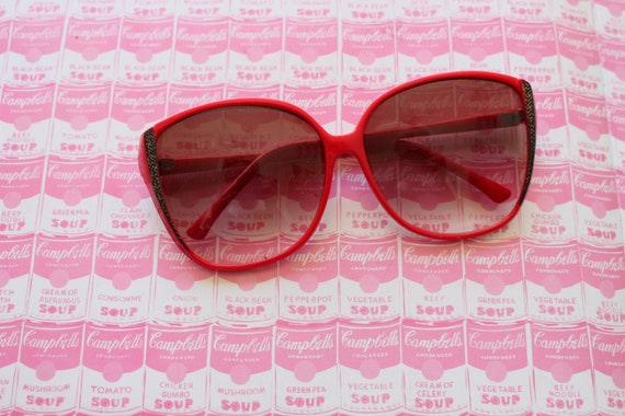 1980s RADICAL RED UV Sunglasses......retro. shade… - image 1