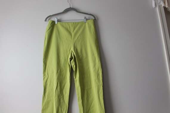 1990s LIME GREEN Capri Pants...colorful. bright. … - image 3