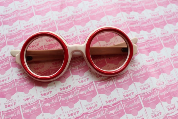 1950s 1960s MOD Party Glass Lens Sunglasses...gro… - image 3