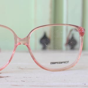 1970s RETRO PINK Glasses...NOS. new old stock. optical. dapper. hipster. atomic. retro. seventies. mid century. funky. groovy.