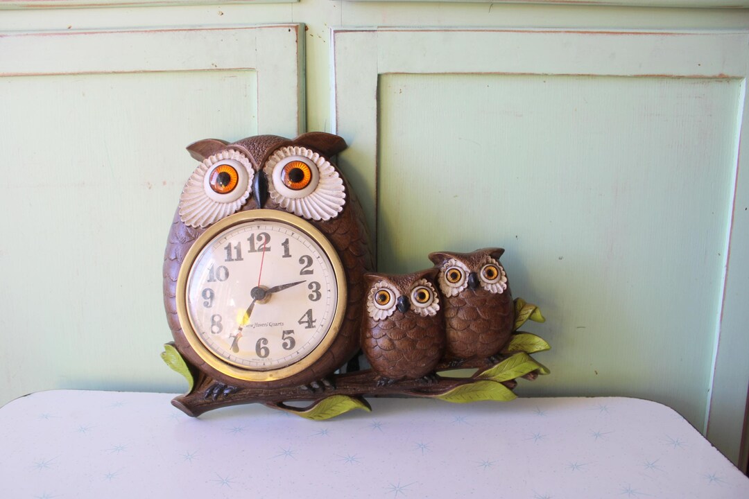 70s USA vintage】HOMCO Owl Wall Deco フクロウ 壁飾り – 雑貨