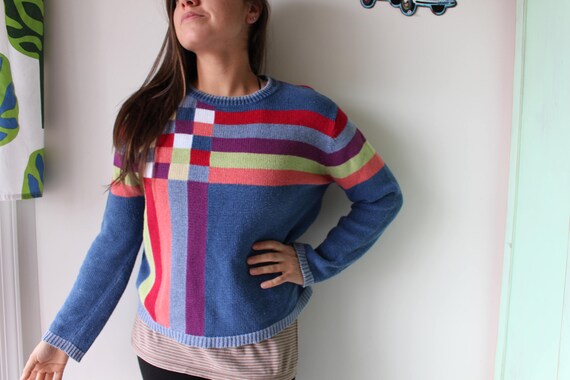 1980s RAINBOW Sweater...unicorn. colorful. bright… - image 3