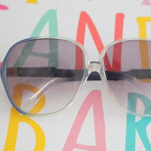 Vintage 1980s Taiwan Sunglasses: Clear Blue Retro Shades
