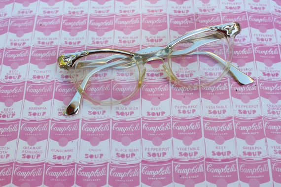 1950s 1960s Winged Cat Eye Glasses....vintage eye… - image 2