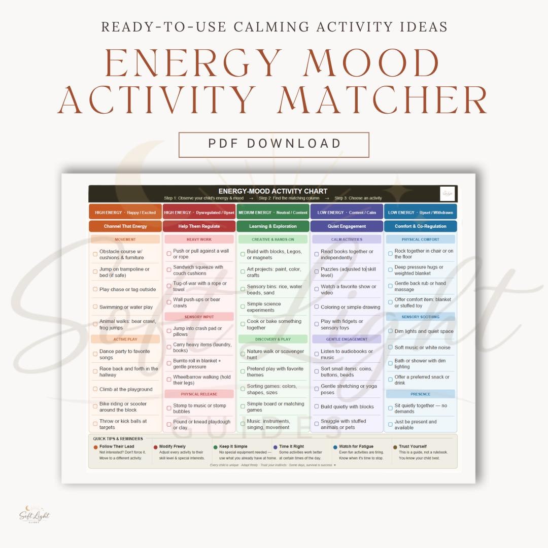 Emotional Regulation Activities for ADHD Kids Printable | Calm Down ...