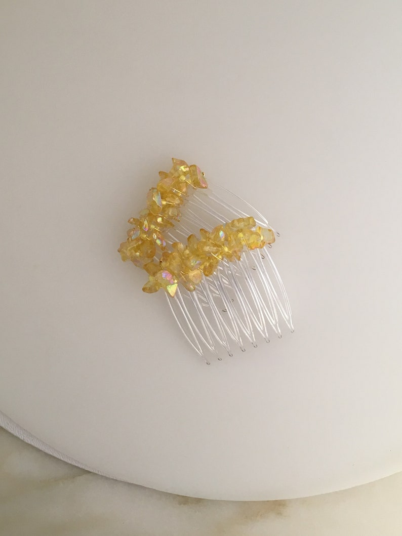 CO477 40mm Primrose Yellow Mini-Comb Pair