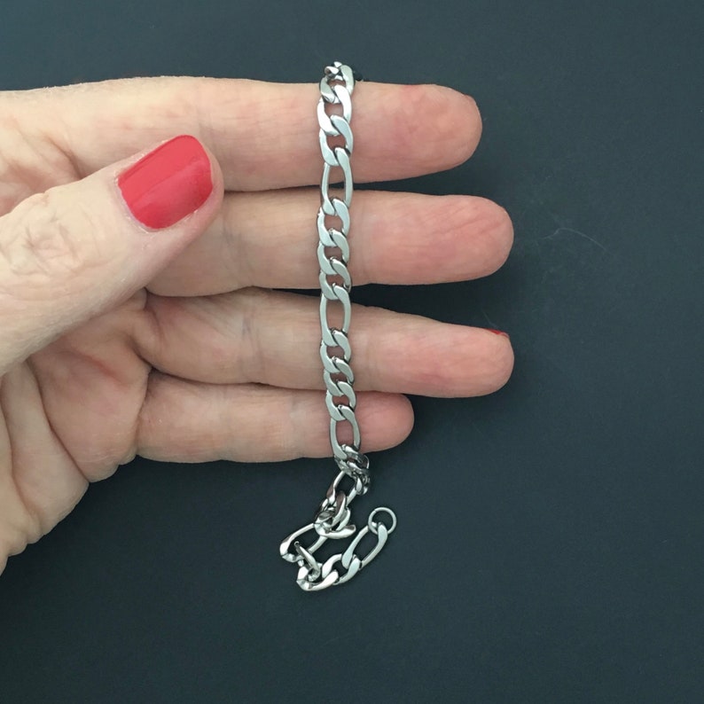 Stainless Steel Chain Bracelet Lead-Free Nickel-Free 5.88 inch