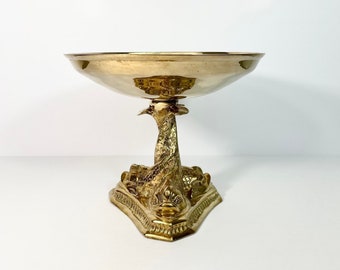 Vintage Ilias Lalaounis Hallmarked Big Size Brass Bowl Dish With