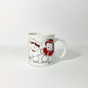 Vintage Santabear Teddy Bear Mug // 1980s Coffee or Tea Mug // Christmas Mug // Holiday Mug // Teddy Bears // Cute Mug