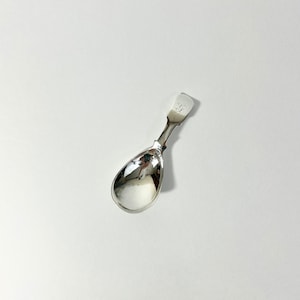 Antique 3.75" English Sterling Silver Tea Caddy Spoon // Hallmarked Spoon // Flatware & Silverware // Tea Party Serving // English Silver