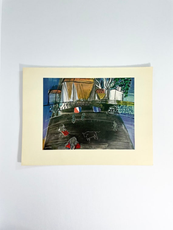 Vintage 1954 Raoul Dufy “Portrait of Mme Dufy” Offset Lithograph Vintage 1954 Raoul Dufy “Portrait of Mme Dufy” Offset Lithograph