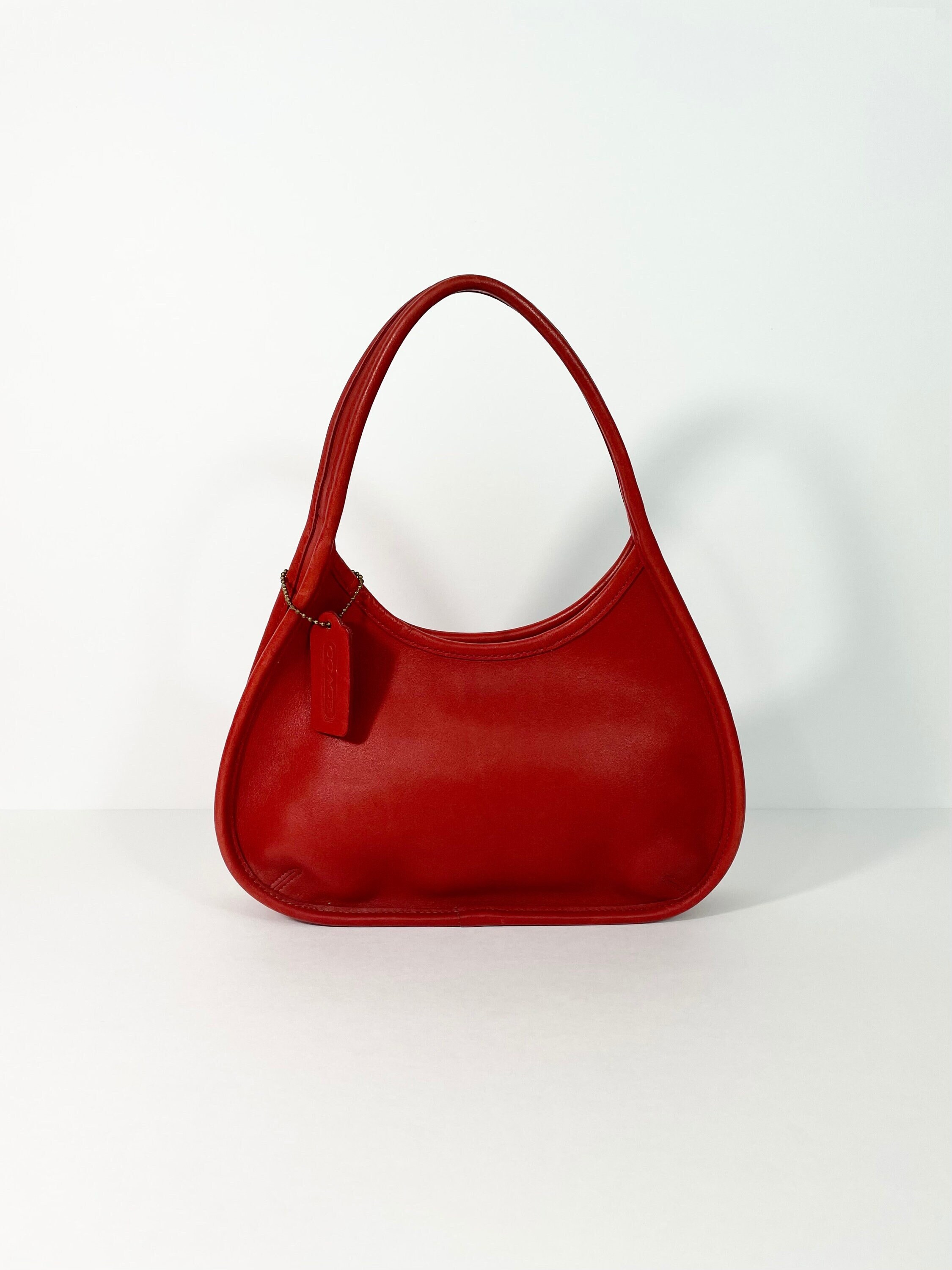 Vintage Coach Ergo 9027 USA Hand Bag Red