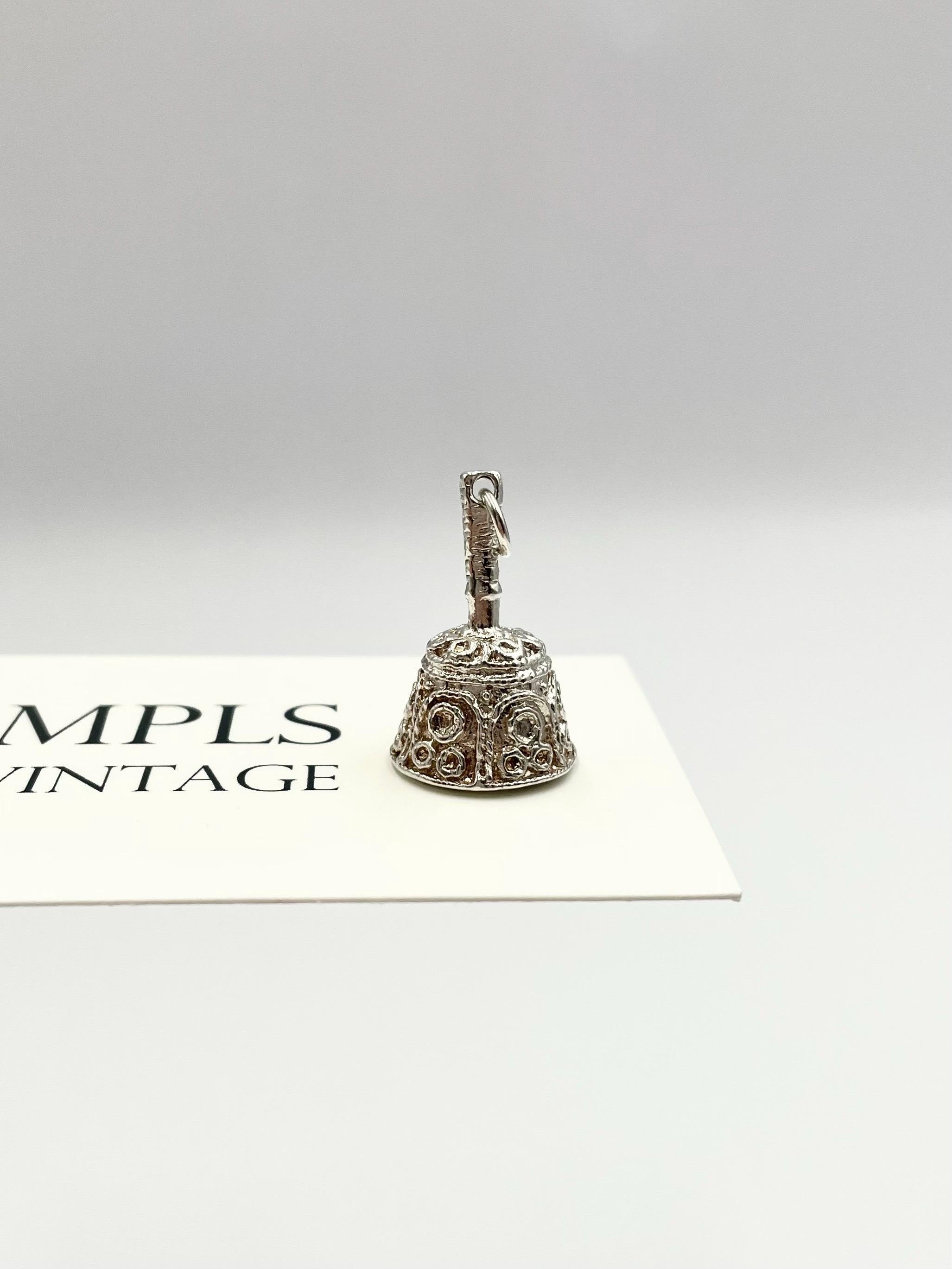 Vintage Silver Hand Bell - Etsy