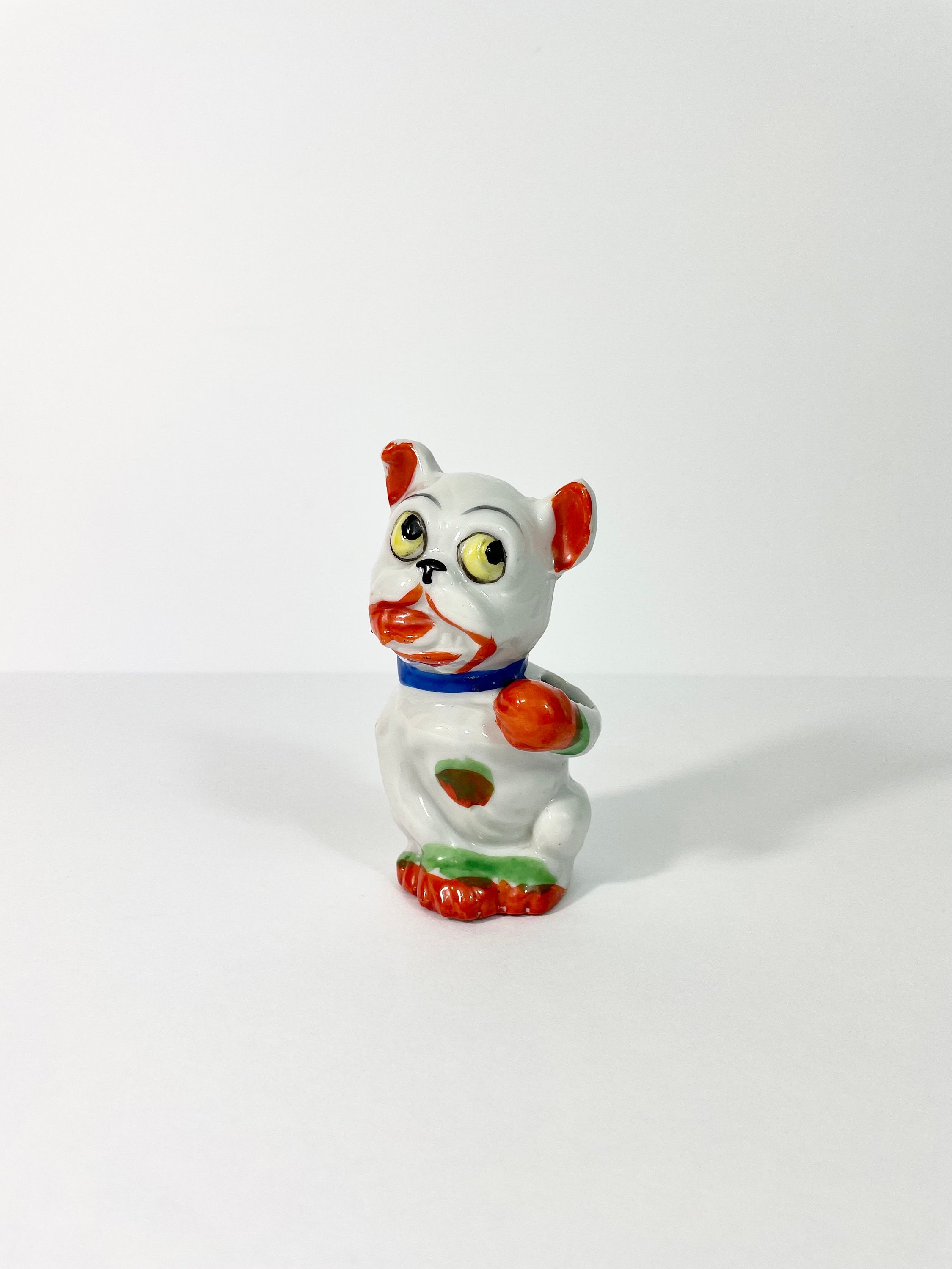 Antique Bonzo the Dog Toothbrush Holder // Art Deco Design