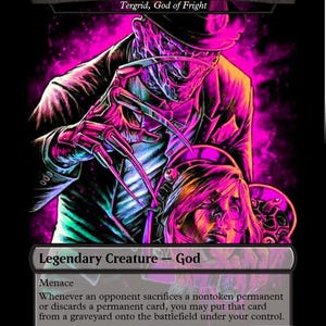 Horror-themed Commander EDH deck, Freddy & Pals (Tergrid), over 100 cards