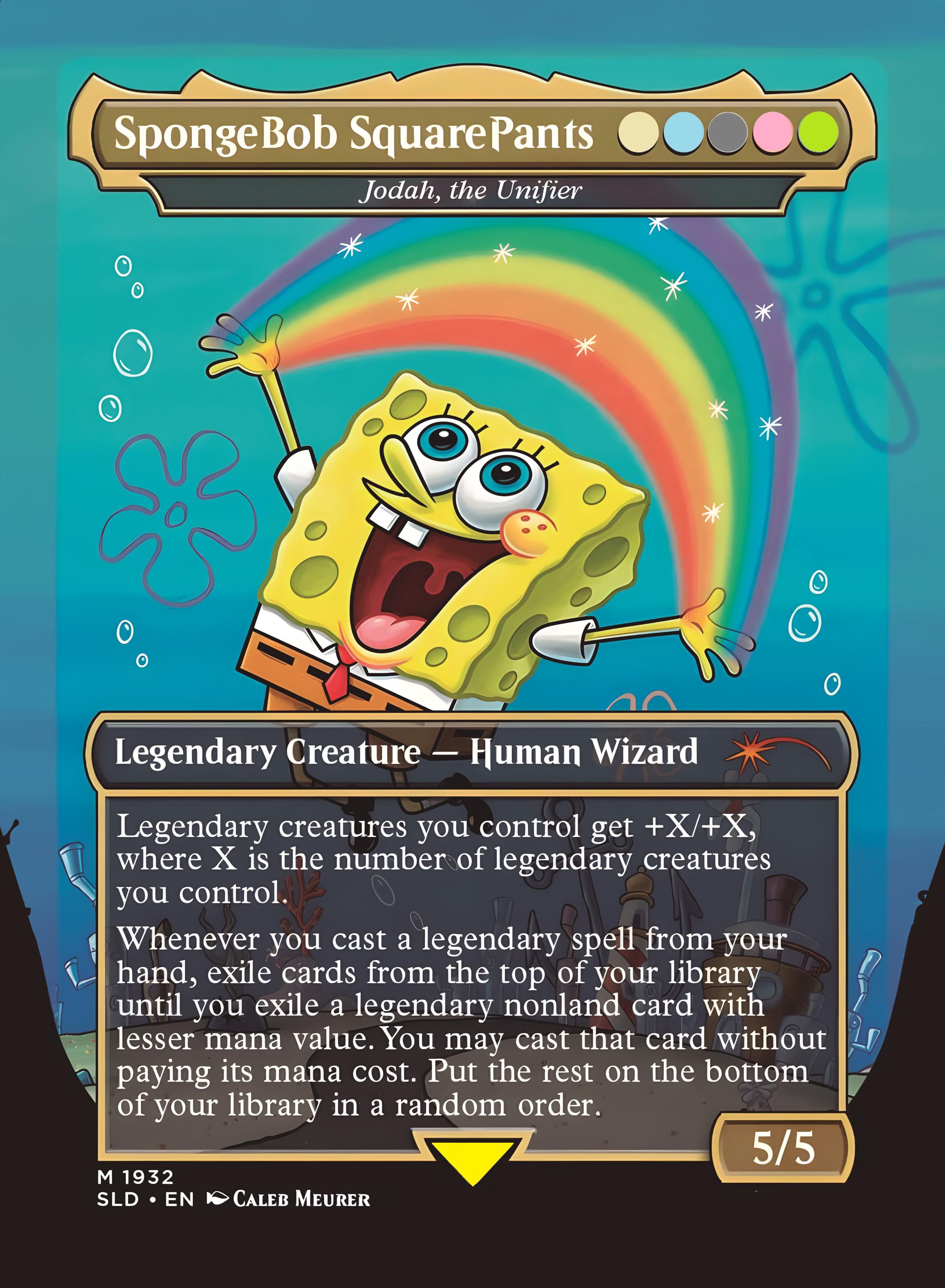 Spongebob Mtg Card Sleeve - Etsy Australia
