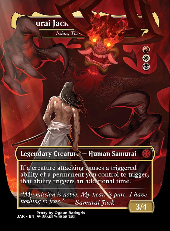 Samurai Jack (Isshin, Two Heavens As One) Commander Deck