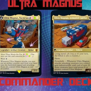 Mazzo Ultra Magnus Commander. Completa oltre 100 carte con i segnalini.