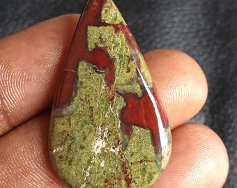 45 Cts. Drachenblut Jaspis Edelstein Einzigartige Heilung Kristall Schmuck Natürlicher Jaspis Stein für handgemachte Halsketten, Armband, Ringe anderes Handwerk