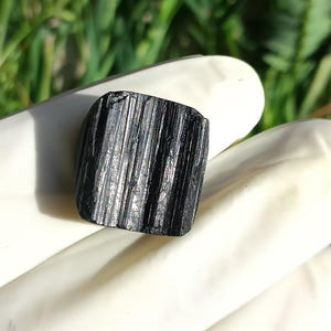 24 cts. Black Tourmaline cabochon,Black Tourmaline Druzy Cabochons unique Cabochon,gemstones,cabochon for making silver tourmalin ring size.