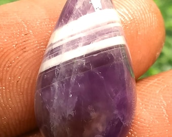 16 Jh. Chevron Amethyst Edelstein, Natürlicher Designer Chevron Amethyst Cabochon, Multi Loser Amethyst Anhänger Edelstein Schmuck, WEIHNACHTSGESCHENK