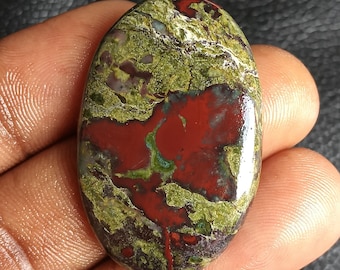 61 Jh. Drachenblut Jaspis Edelstein Einzigartige Heilung Kristall Schmuck Natürlicher Jaspis Stein für handgemachte Halsketten, Armband, Ringe anderes Handwerk