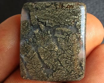 39 Jh. Markasit Cabochon Edelstein Natürliche Silber Grau Lose Stein Antik Vintage Schmuck machen Versorgung Markasit Cabochon Metallic Sparkl