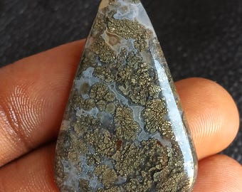 53 Jh. Markasit Cabochon Edelstein Natürliche Silber Grau Lose Stein Antik Vintage Schmuck machen Versorgung Markasit Cabochon Metallic Sparkl