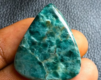 69Cts. Grün-Blau-Apatit Cabochon Natürliche Lose Edelstein Großer Stein Poliert Kristall Schmuck machen Wire Wrap Versorgung best Geschenk für sie und sie