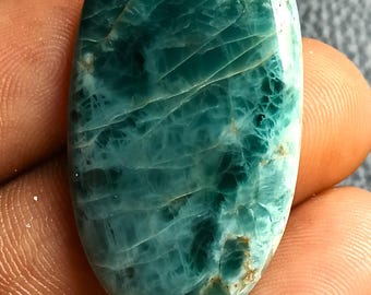 48 Jh. Grün-Blau-Apatit Cabochon Natürliche Lose Edelstein Großer Stein Poliert Kristall Schmuck machen Wire Wrap Versorgung best Geschenk für sie und sie