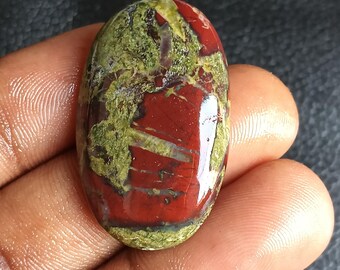 48 Jh. Drachenblut Cabochon handgemachter Schmuck, Stein Anhänger, wire wrapping, Handwerker Schmuck Kristall Geschenk metaphysischen Stein Epidot Jaspis