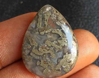 36 Jh. Markasit Cabochon Edelstein Natürliche Silber Grau Lose Stein Antik Vintage Schmuck machen Versorgung Markasit Cabochon Metallic Sparkl