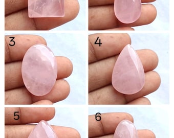 Very rare !! Rose Quartz lot Wholesale Pink Rose Quartz Cabochon lot, Rose Quartz loose gemstone lot, Rose Quartz stone for jewelry.
