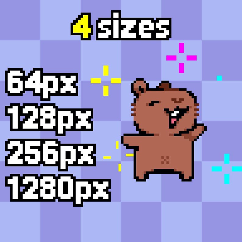 Cute Capybara Alert, Happy Capybara Meme, Pixel Art Cabybara, Capybara ...