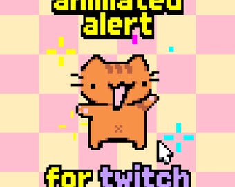 Süßer Mem Ginger Cat, Ginger Cat Alarm, Transparentes GIF, Youtube, OBS, Twitch, 2017
