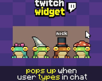 Pixel Frog Audience Widget | Interactive Stream Overlay for Twitch | OBS / StreamElements / Streamlabs